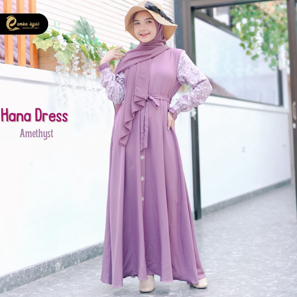 Hana Dress only By Emka Hijab Bahan Senorita