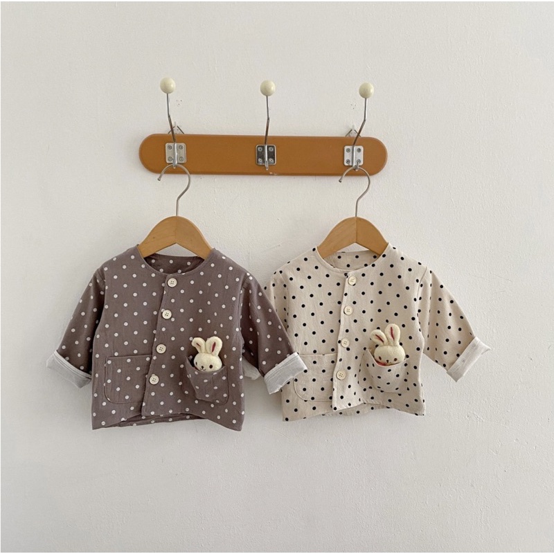 Bunny polka outer bayi perempuan