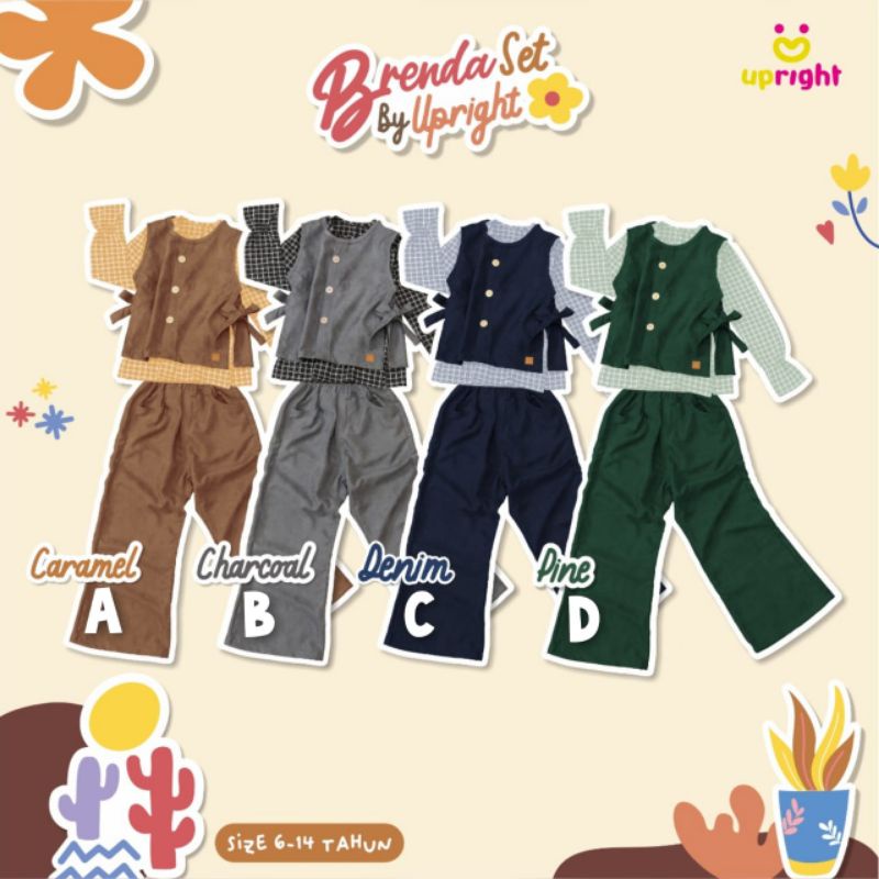 SETELAN ANAK PEREMPUAN - BRENDA SET UPRIGHT