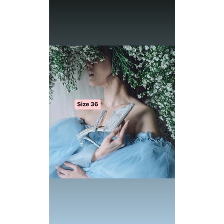 Ittaherl cinderella heels sz 36/90mm