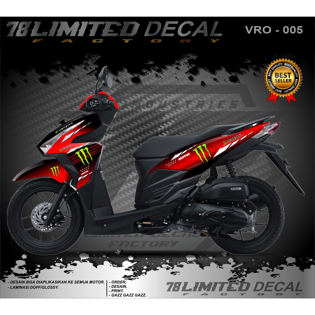 Decal Sticker Honda Vario 125 150 Fullbody - Dekal Vario 125/150 Old Desain M VRO 005