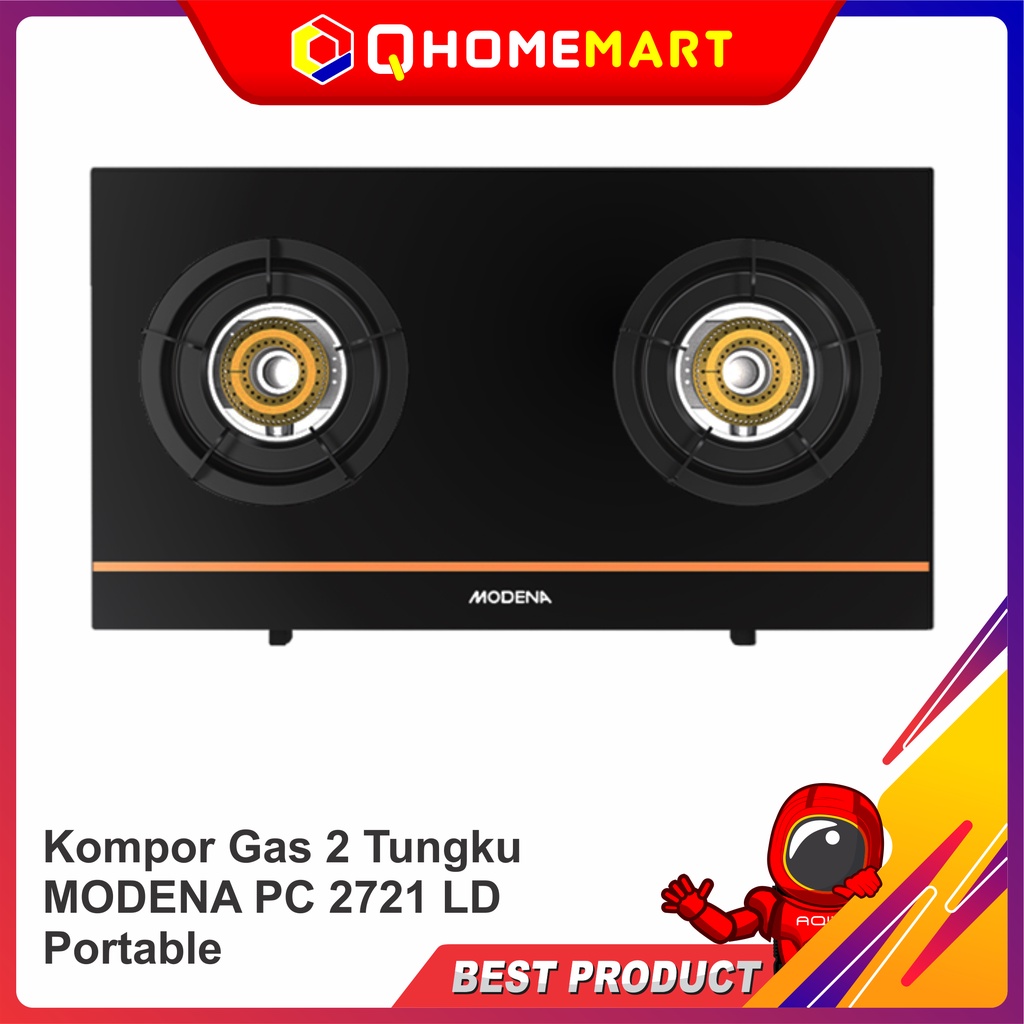 Kompor Gas 2 Tungku MODENA PC 2721 LD Portable