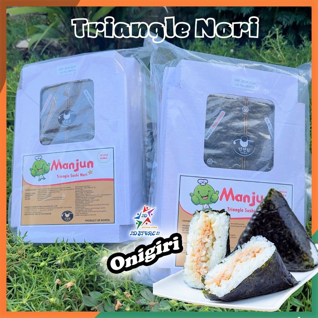 

IDS - ONIGIRI WRAPPER triangle Nori Rumput Laut Halal 100 Lembar / nori untuk onigiri nasi kepal onigiri
