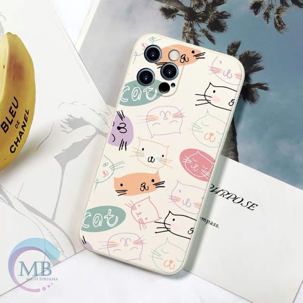 SS109 SOFTCASE MOTIF CUTE CAT OPPO A3S A1K A5S A7 A12 F9 A11K A15 A15S A16 A16S A52 A92 A53 A33 A54 A55 A71 A74 A95 A76 A36 A96 A9 A5 2020 A16K A16E A17 A17K MB3757