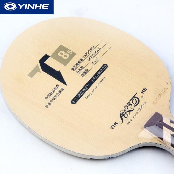 ORIGINAL Yinhe T8s - Kayu Pingpong Carbon Blade Bet Bat T-8s