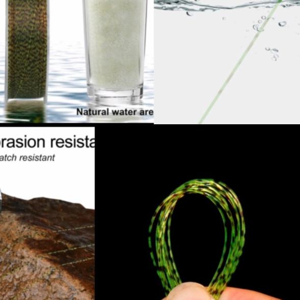 Bionic speckle line 50m invisible senar pancing nilon 50m kamuflase - bintik Hijau, (0.165mm 2,98kg