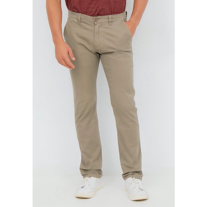 Arnett Celana Laki Laki Chinos Panjang Smoke Brown TERMURAH DAN TERLARIS