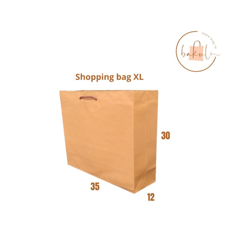 

(ISI 12)PAPERBAG PAPER BAG 35X12X30 35X30 SHOPPING BAG TEMPAT BAJU