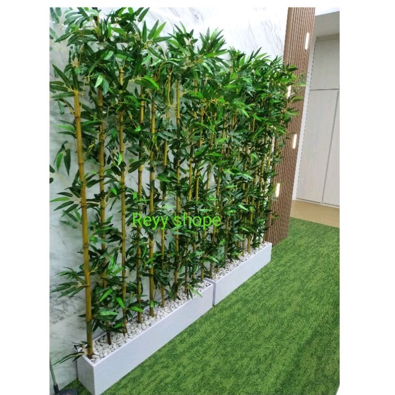 bunga hias plastik/sekat ruangan bambu