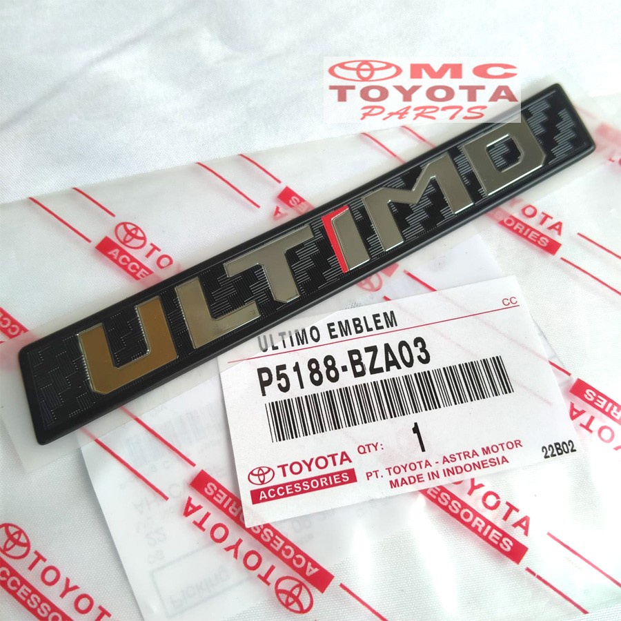 Emblem Logo ULTIMO Rush Type Ultimo P5188-BZA03