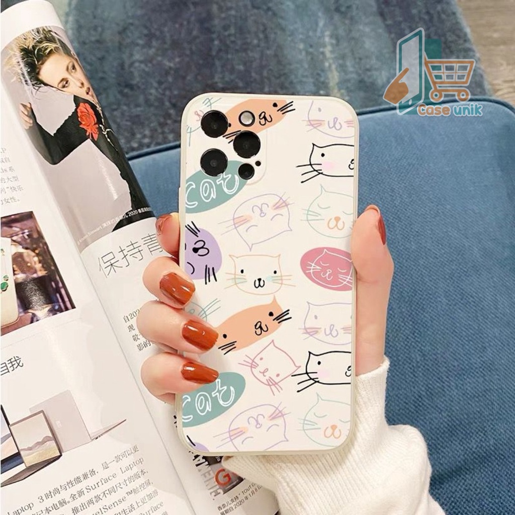 SS109 SOFTCASE MOTIF CUTE CAT REALME C11 C12 C25 A76 C15 C20 C21 C21Y C25Y C31 C35 NARZO 20 50I 50A PRIME CS4740