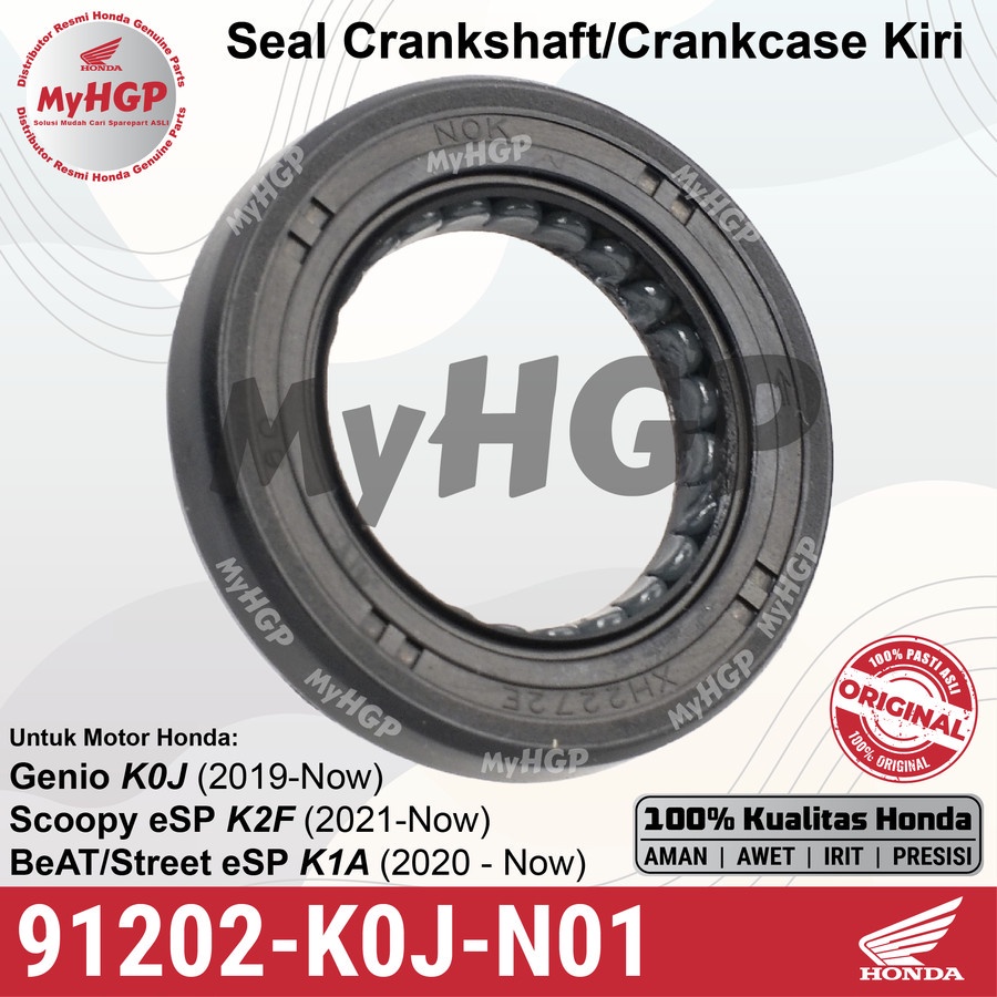 91202-K0J-N01 Seal Crank Shaft Kiri Kruk As Genio BeAT K1A Scoopy K2F Krukas 91202K0JN01 91202 K0J N