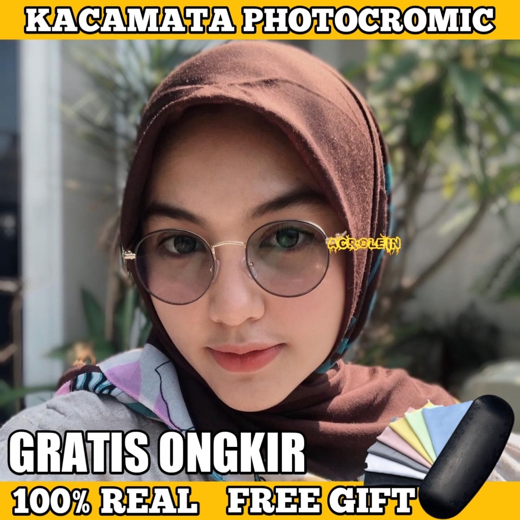 Kacamata Photocromic Korea / Anti Radiasi 2 In 1 Potokromik Photochromic Original