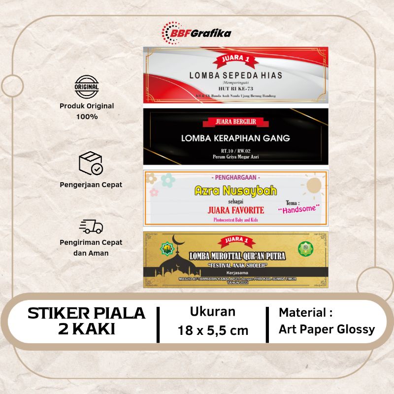 

BBF Grafika - Stiker Piala 2 Kaki