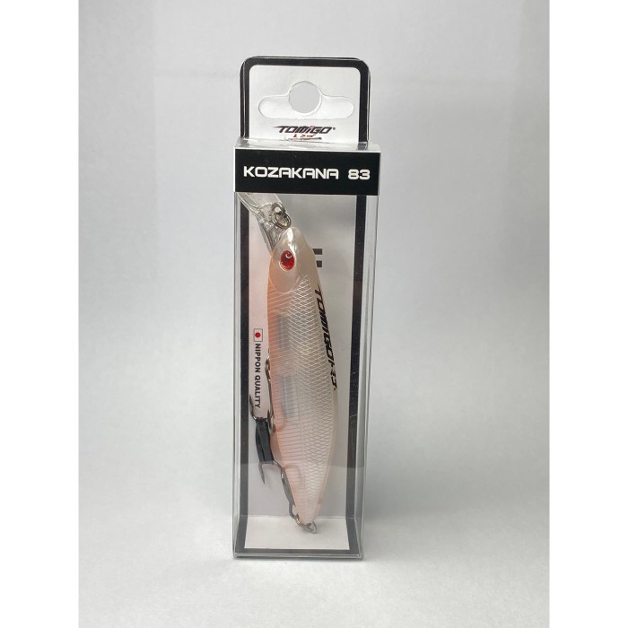 UMPAN PANCING FISHING LURE TOMIGO MINNOW KOZAKANA 83 PEARL RED BELLY