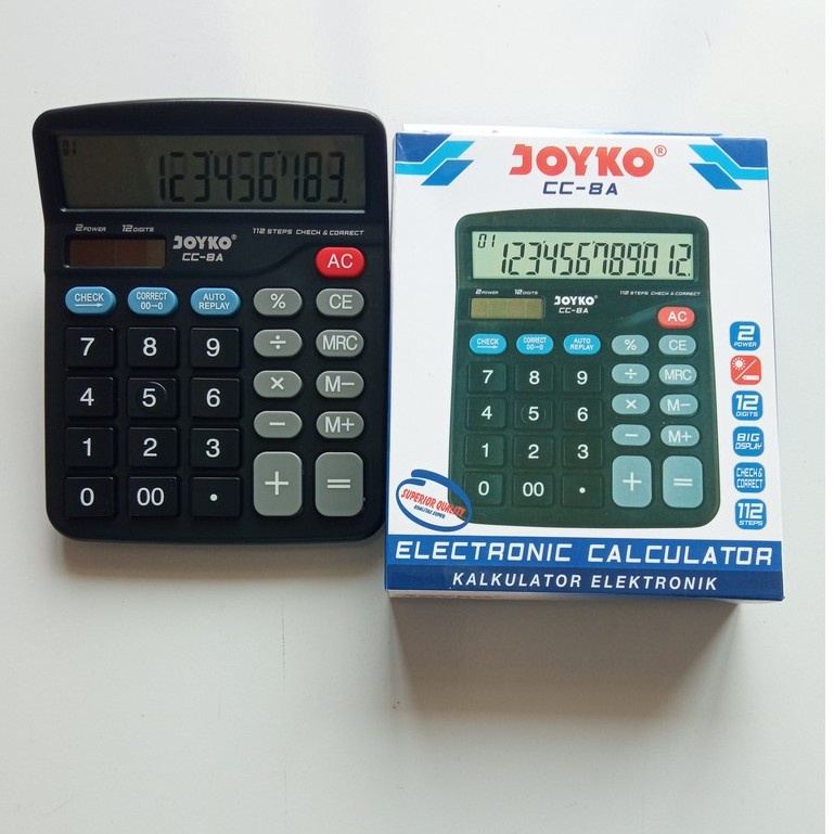 

Joyko Calculator CC-8A 2 Power 12 Digits [ 1 Pcs ]