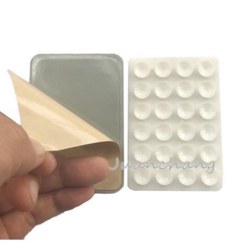 5 Pcs Suction Pad Silikon Dua Sisi Dengan Perekat Kuat 3M Untuk Holder Handphone