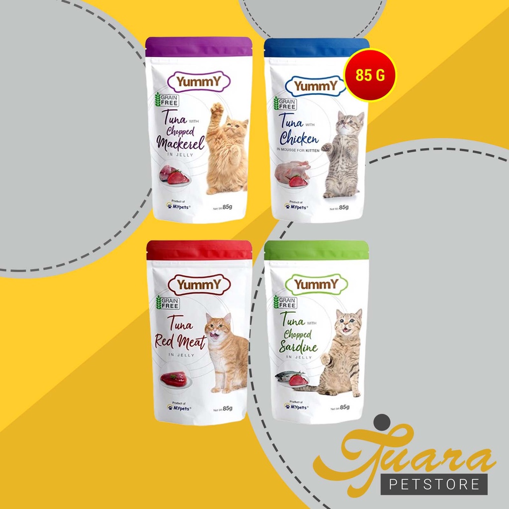 Makanan Kucing Yummy Pouch 85 Gram