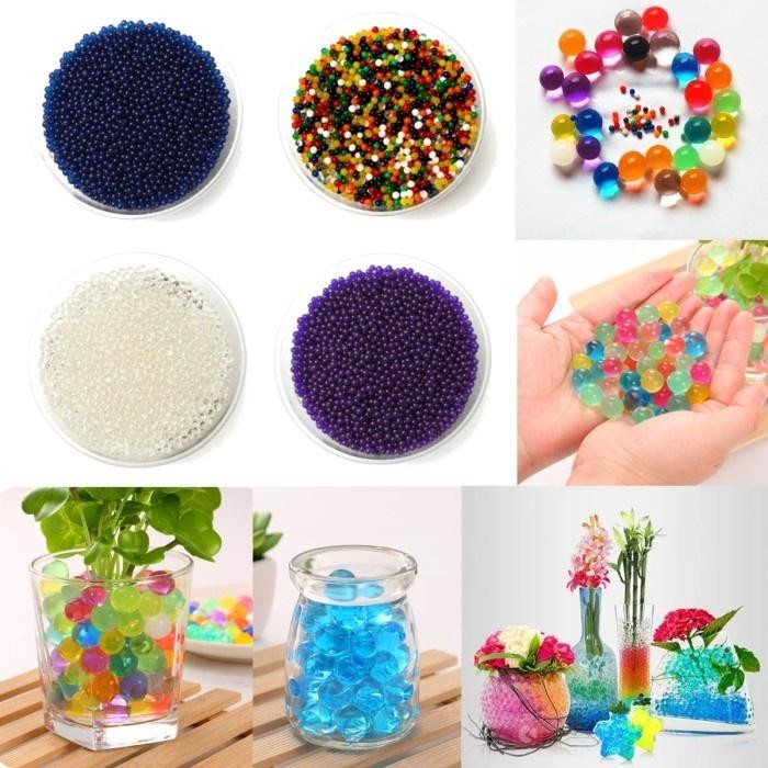 Hidrogel Warna Warni 5gr Setara 300gr Setelah Mengembang Water Beads Hydro Media Tanam Hidroponik Gel Mainan Anak Media Tanaman Hias Jelly Butiran Bulat Bola Menyerap Air Polymer Grosir Prakarya Malang