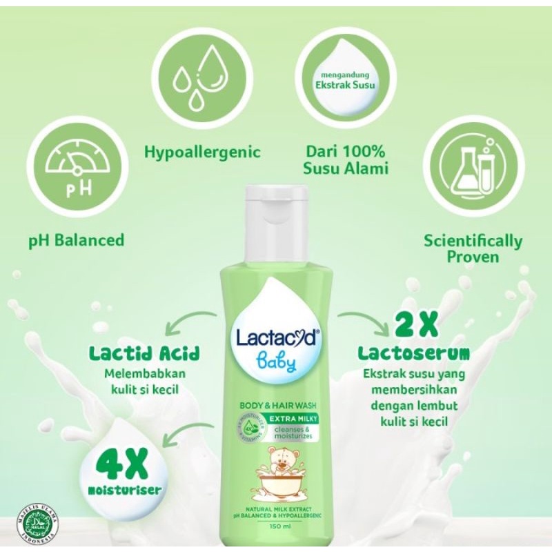 LACTACYD BABY MURAH LIQUID SOAP 60ML CLEANSING &amp; MOISTURIZING WITH MILK EXTRACT SABUN CAIR BAYI GENTLE CARE EXTRA MILKY