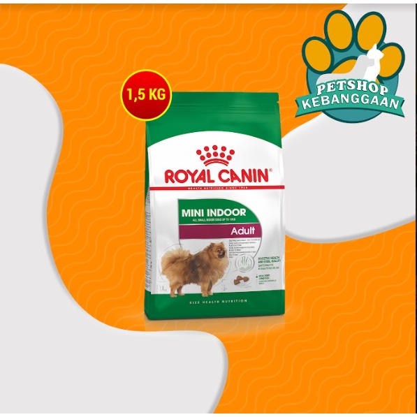 Makanan Anjing Royal Canin Indoor Life Adult 1.5 Kg Dogfood Mini Indor