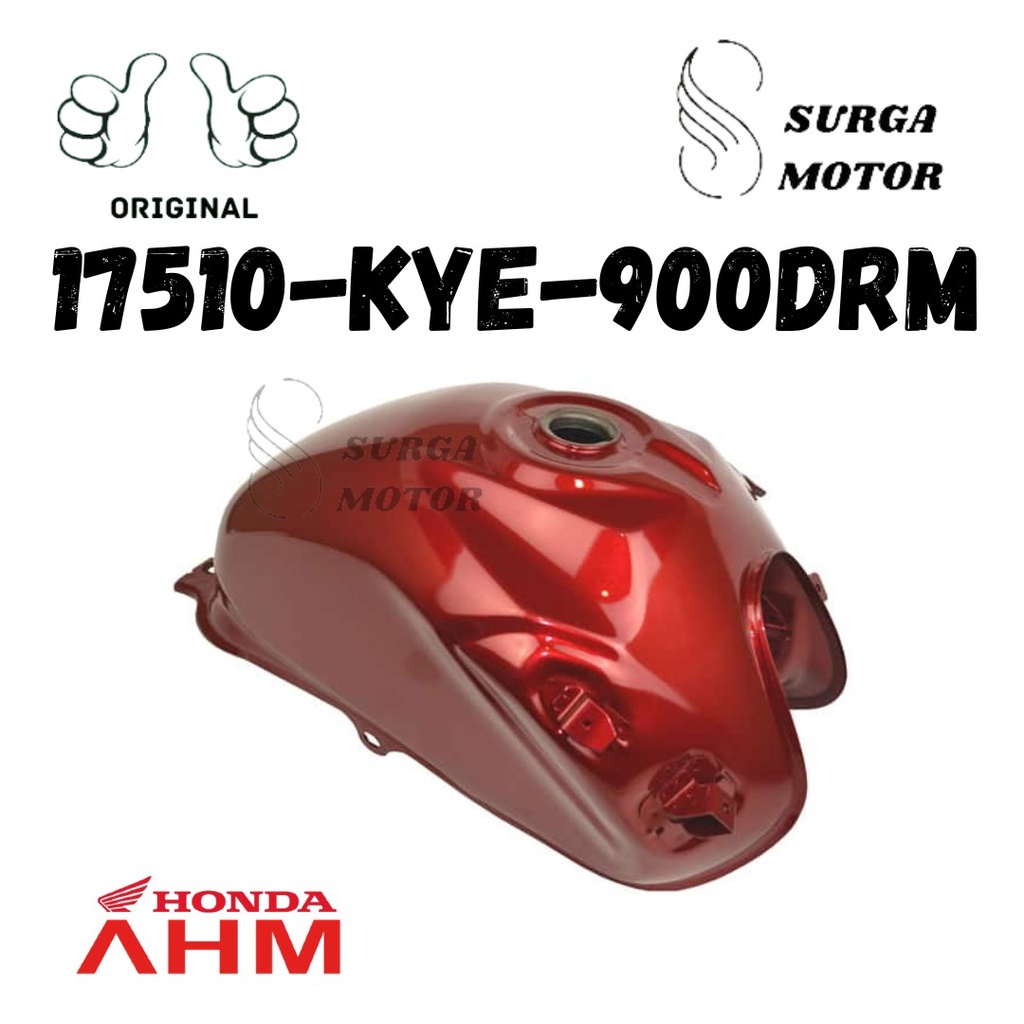 Tangki Bensin Warna Merah Megapro Monoshock Karbu Fuel Tank Red Tanki Bahan Bakar ASLI ORI ORIGINAL 