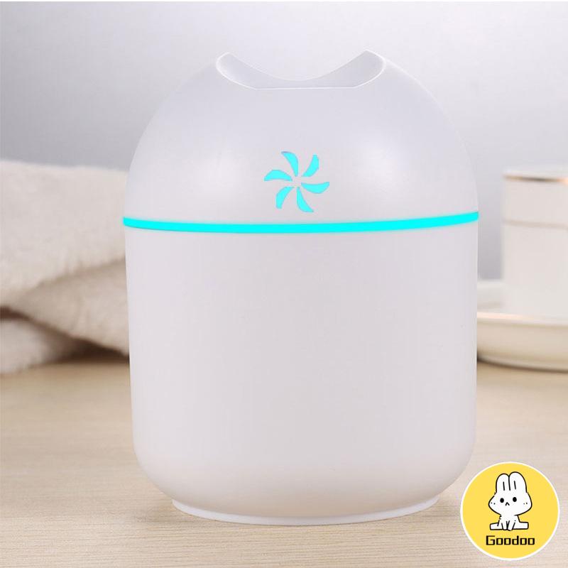 220ml Alat Penyemprot Udara Portabel / Humidifier Lampu Malam Usb / Pembersih Udara -Doo