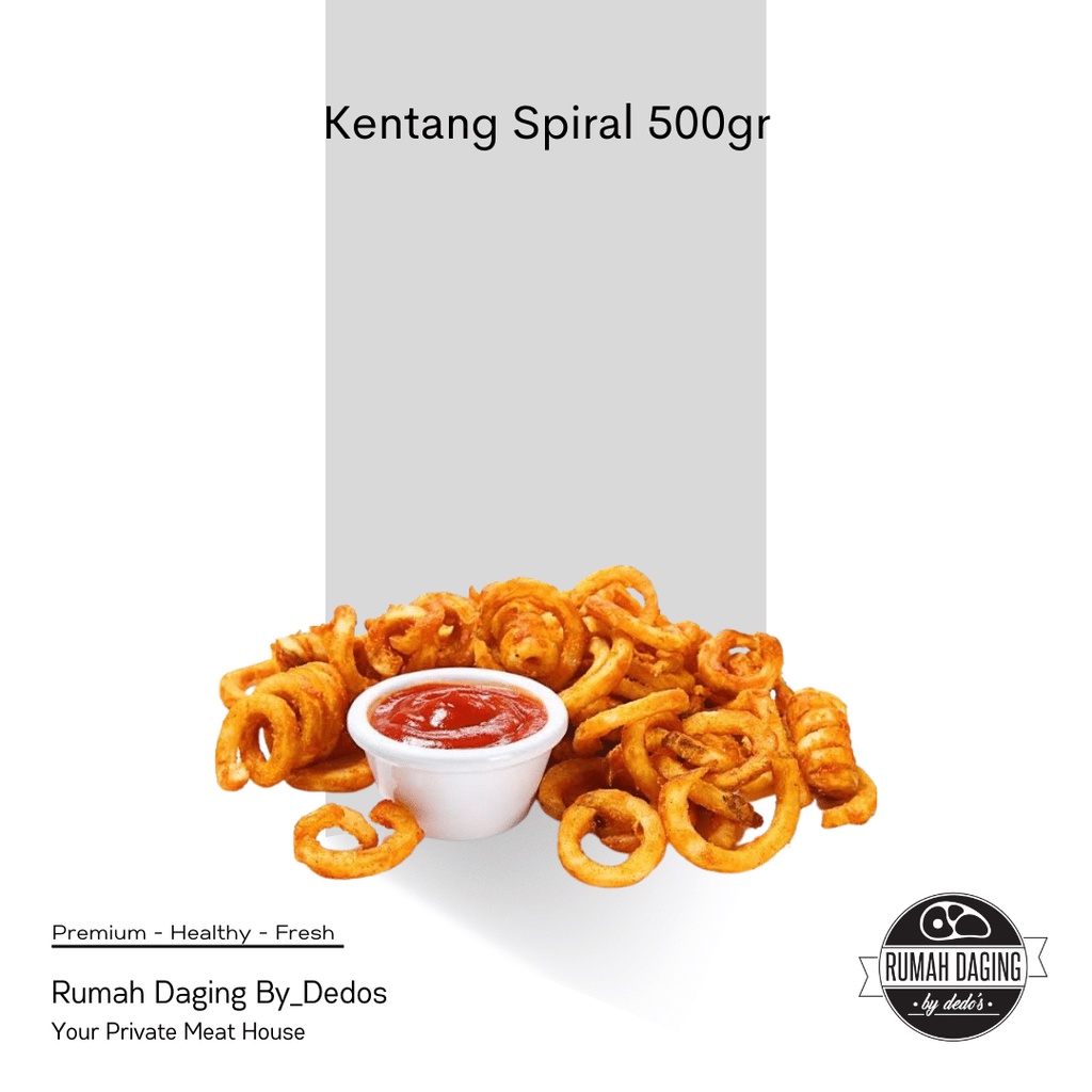 

Kentang Spiral 500gr | Kentang Goreng | Curly French Fries