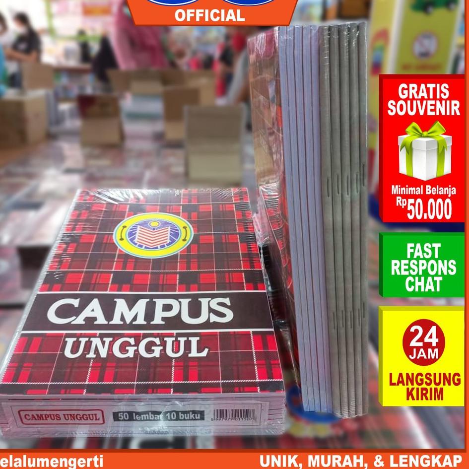 

[KODE PRODUK MQ90G3365] IDOLMART Buku Tulis Campus Unggul isi 50 Lembar Buku Tulis Sekolah Boxy