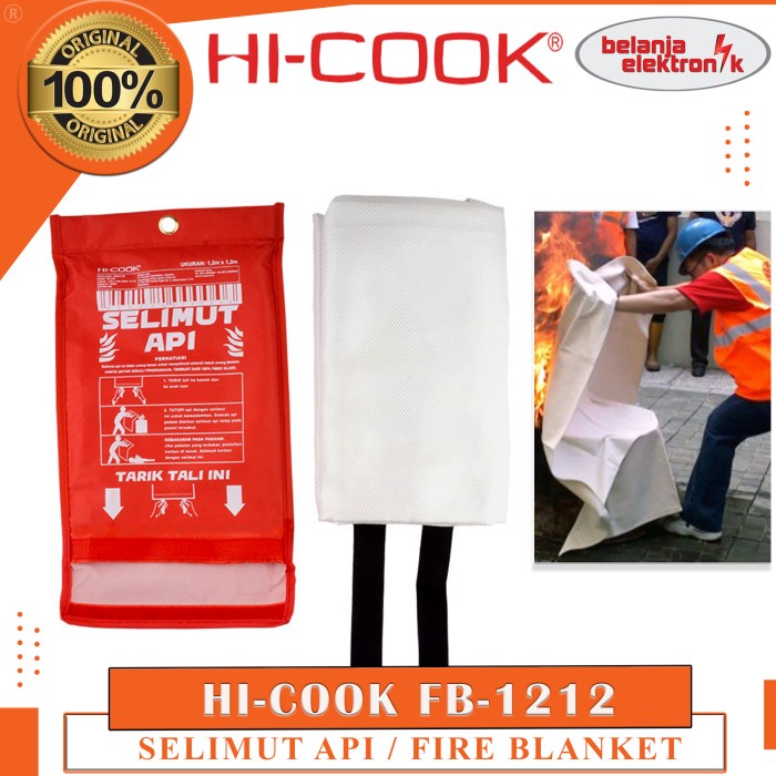 Selimut Dewasa HI-COOK SELIMUT API FIRE BLANKET FB-1212(R2X6) Selimut Dewasa Tebal Jumbo Selimut Teb