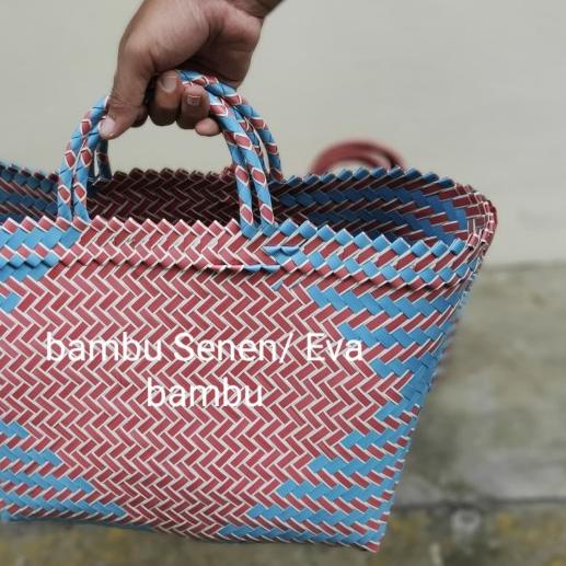 

tas belanja/tas anyaman/Tote bag/hampers no.2