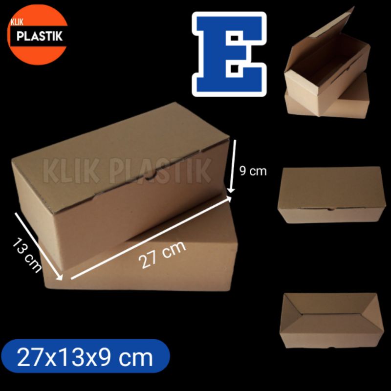 

KARDUS E COKLAT 27×13×9cm BOX DUS KARTON BOX DUS KOTAK SEPATU PACKING