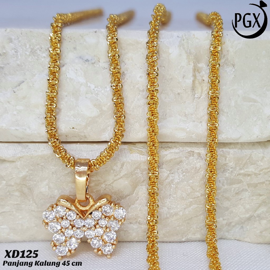 PGX Kalung Wanita Xuping Perhiasan Lapis Emas Aksesoris Fashion Premium - XD125