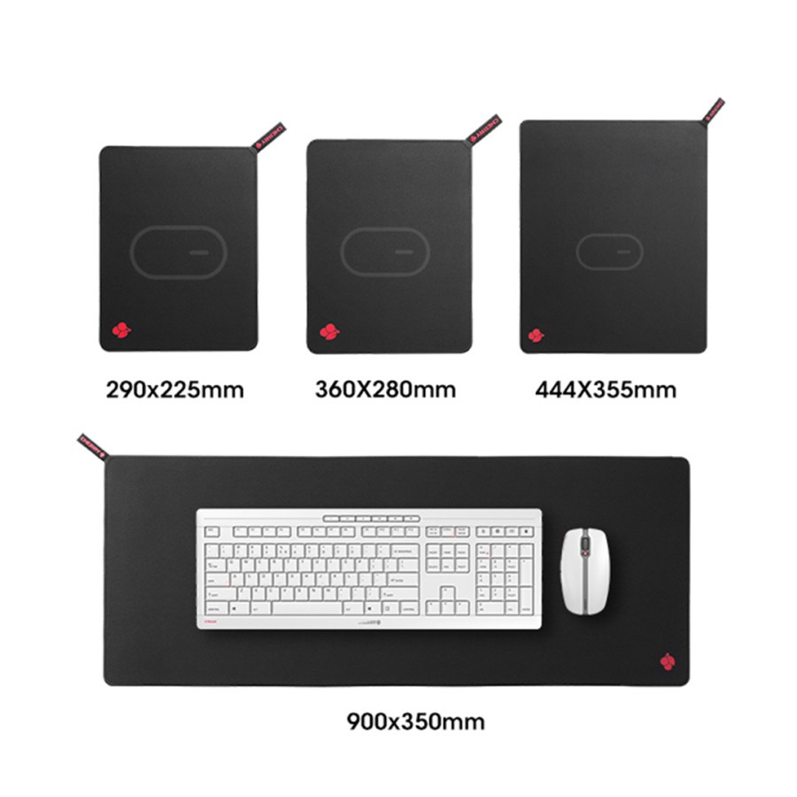 Mouse pad gaming cherry rubber 360x280 mm control type rough anti slip ja-g0438 0438 - Alas mousepad mat