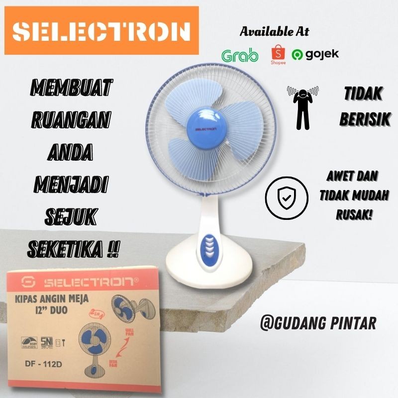 Kipas Angin Meja Kipas Dinding Selectron 2 In 1 12 Inch DF 112D