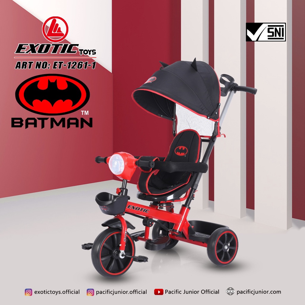 SEPEDA RODA TIGA ANAK EXOTIC 1261-1 BATMAN