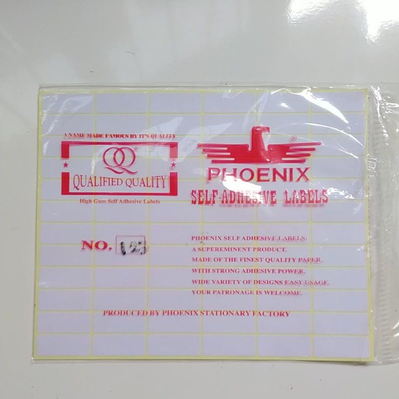 

Stiker / Kertas Label Harga 12 x 30 mm PHOENIX no. 123