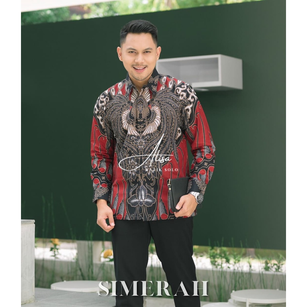 SUMERAH ALISA BATIKSOLOAMANAH KEMEJA BAJU BATIK PRIA SOLO LENGAN PANJANG PENDEK LAPIS FURING ATASAN BATIK PREMIUM MODERN KATUN HALUS PARI SEIKET JIWAMUDA PANJI LESMONO PRASTOWO COKLAT GURDO IJO KHARIS MODHANG NAVY RAGHNALA HITAM PEKSI GUMELAR ARFANA