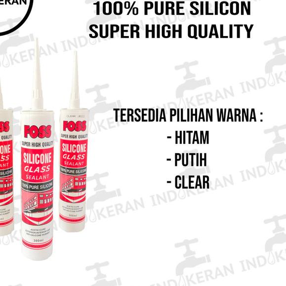 

INDOKERAN - Lem Botol Silicone Sealant - FOSS - High Quality - Putih