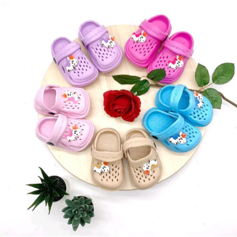 SANDAL BAYI SANDAL SELOP ANAK PEREMPUAN KARET RINGAN