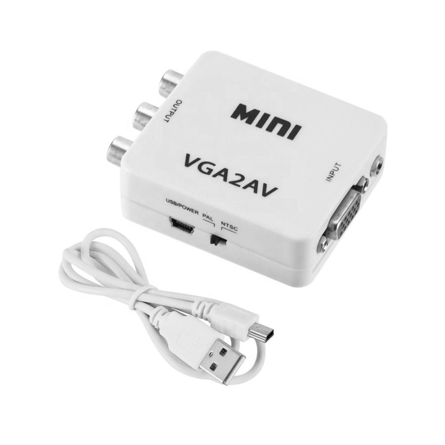 Converter Adapter VGA to RCA / VGA to AV High Quality