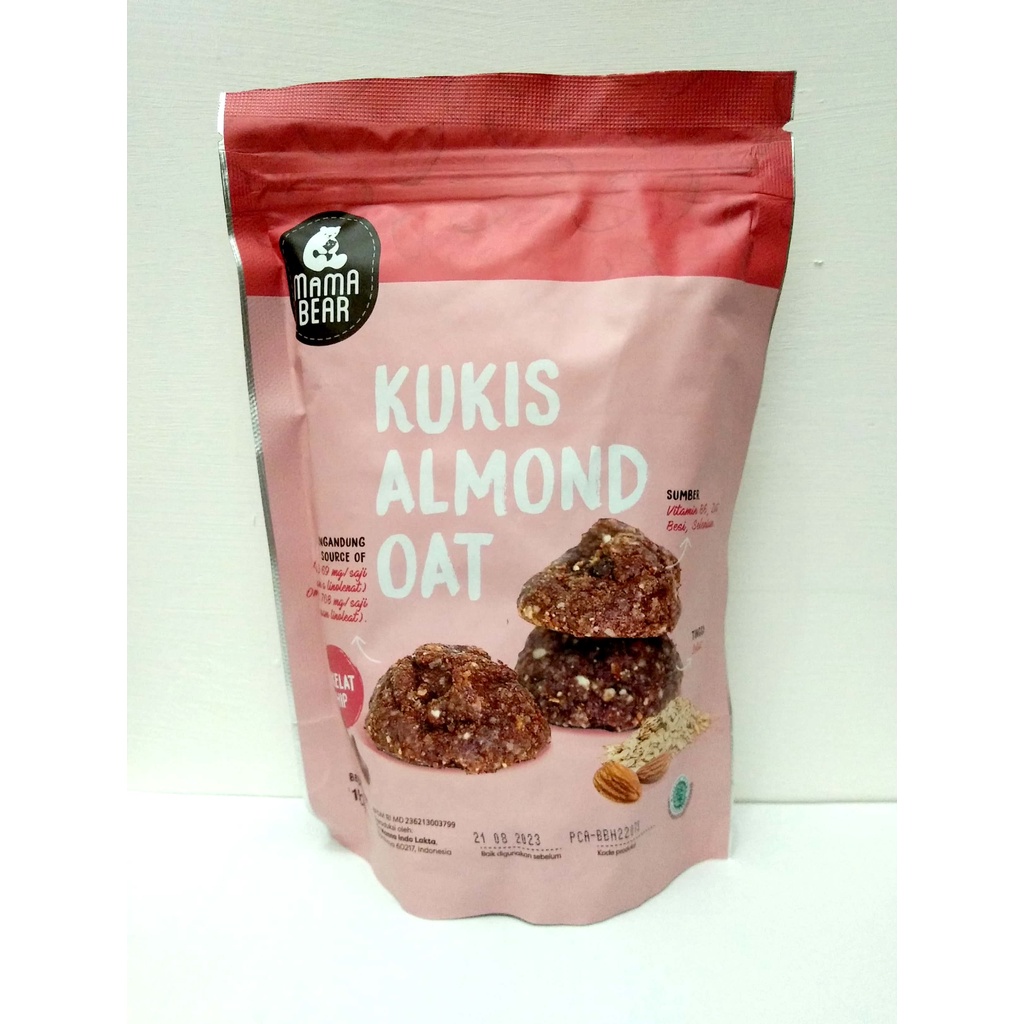 

MamaBear Kukis Almond Oat rasa Cokelat Chip | Pelancar ASI | ASI Booster