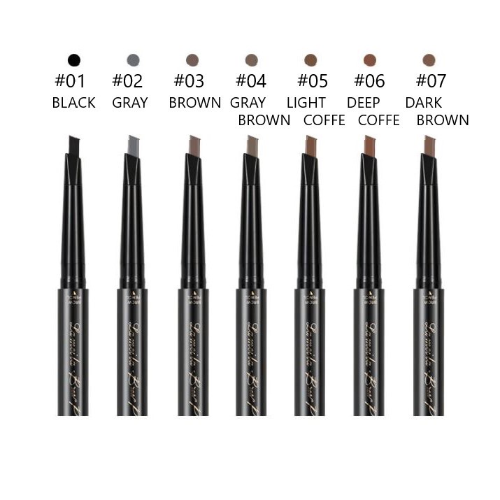 LAMEILA 809 BERKEPALA DUA AUTOBROW EYEBROW PENCIL WATERPROOF &amp; LONG LASTING