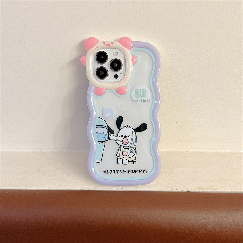 Casing iPhone 14 13 12 11 Pro Max X Xr Xs Max 7 8 6 6s Plus Motif Kartun Anjing Lucu