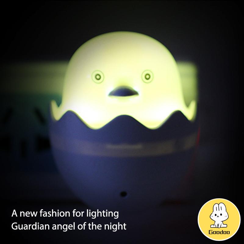 Bebek Kuning Little Happy Bird Cahaya Kontrol Malam Lampu Lampu Leds Hadiah Kreatif -Doo