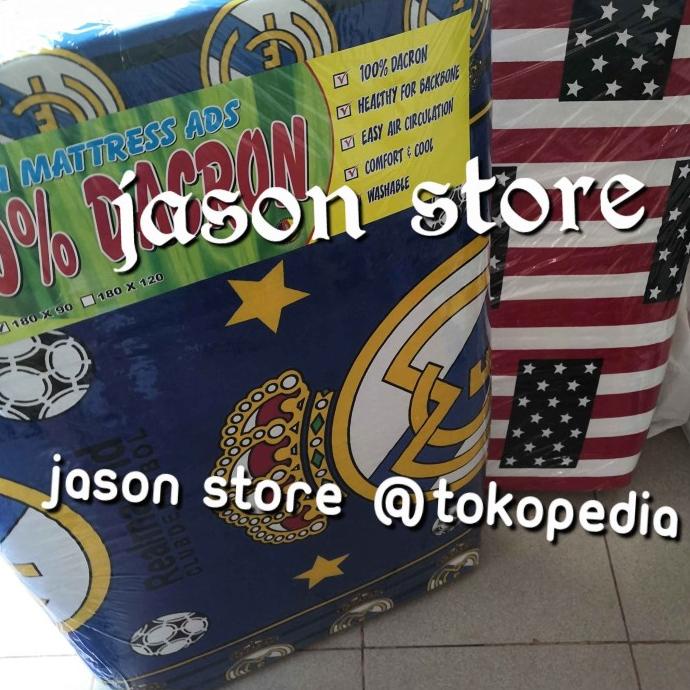 Kasur busa 90x200 cm/kasur lipat busa 100% dacron 90x200 cm always ready