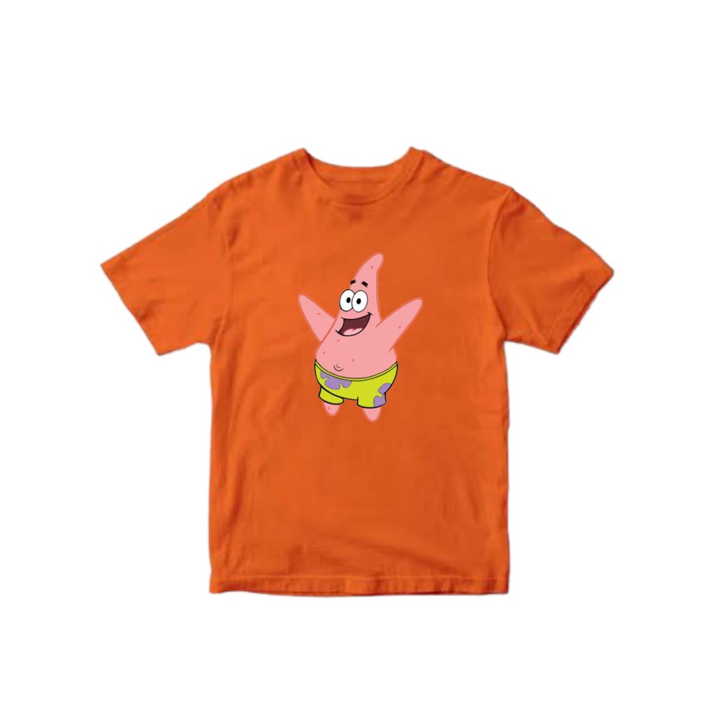 KAOS BAJU ANAK PATRICK SPONGEBOB UNTUK ANAK 2-10 TAHUN BISA COD