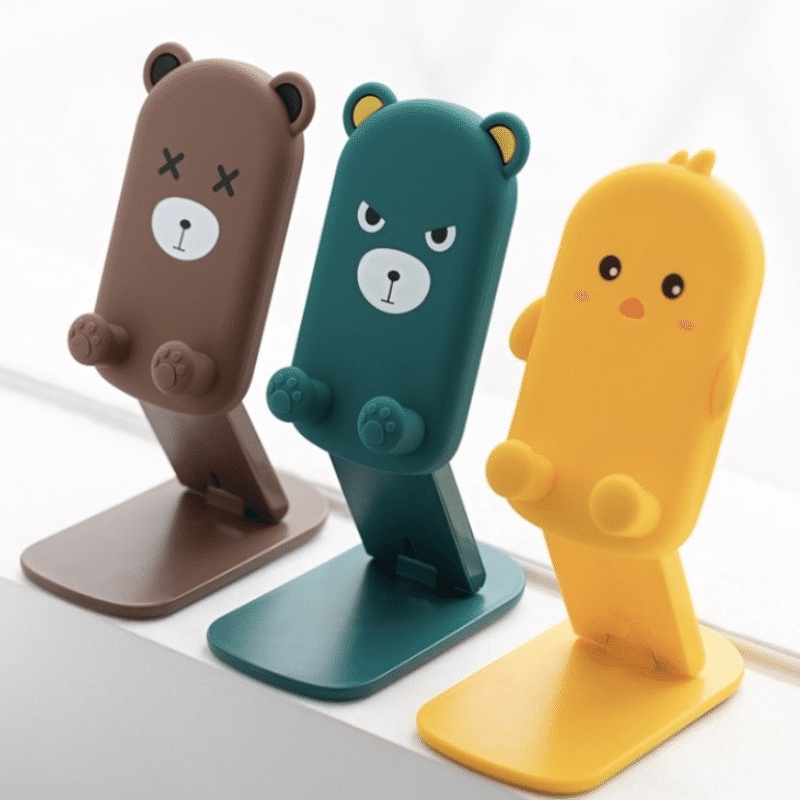 ANG PHONE HOLDER FOLDING STAND HP KARAKTER HD40 / DUDUKAN HP TABLET LIPAT MOTIF CARTOON