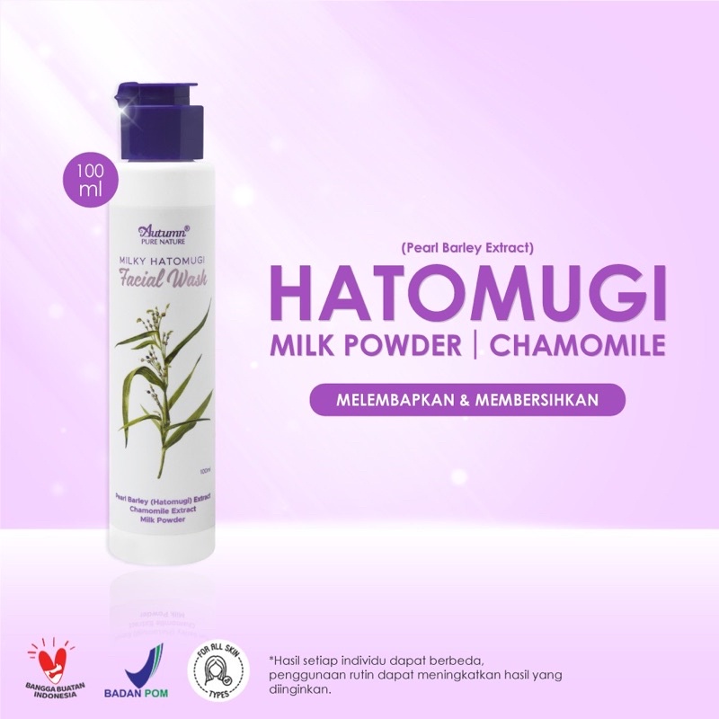 BPOM AUTUMN MILKY HATOMUGI FACIAL WASH 100ML