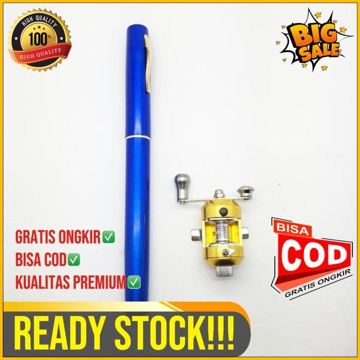 Fishing Pen Alat Pancing Pena Set (Reel + Joran)